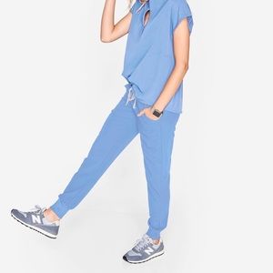 Figs ceil blue Zamora joggers